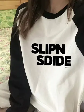 仿棉长袖t恤女2023新款春秋装冬季内搭打底衫小众设计感撞色上衣图片