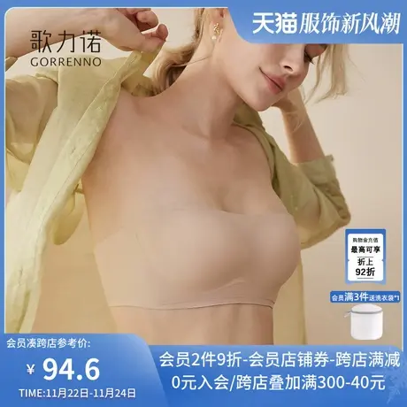 无痕抹胸内衣女小胸聚拢薄款裹胸性感无肩带防滑收副乳文胸罩礼服图片