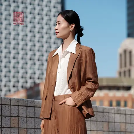 EP雅莹高端系列 通勤商务一粒扣挺括西装外套 2023新款1109A商品大图