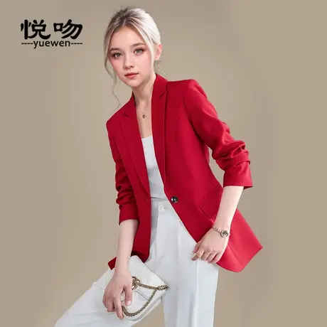 高级职业西装外套女面试正装职场工作服2024春秋款小西服商务上衣图片