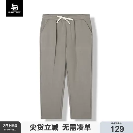Lilbetter九分卫裤男2024新款春秋休闲宽松潮流直筒美式运动裤子商品大图