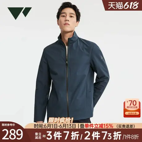 七匹狼官方正品梭织立领单夹克秋冬新款防泼水防风保暖行政夹克男商品大图
