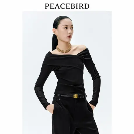 【商场同款】太平鸟女装年春季新款长袖针织衫A1CPE1615图片