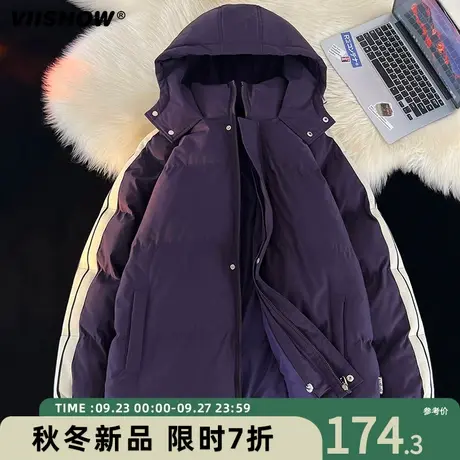 VIISHOW面包服ins潮棉服男生冬季2023年新款日系宽松棉衣棉袄外套商品大图