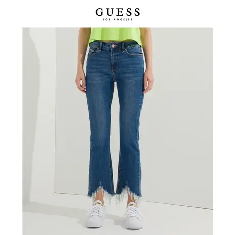 【38上新季】GUESS款女士潮流开叉舒适牛仔裤Q2OA358105Z商品大图
