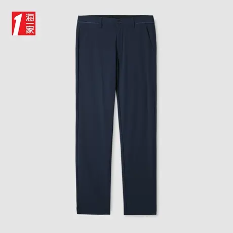 海一家透气简约长裤夏季舒适宽松简约时尚休闲裤男商品大图