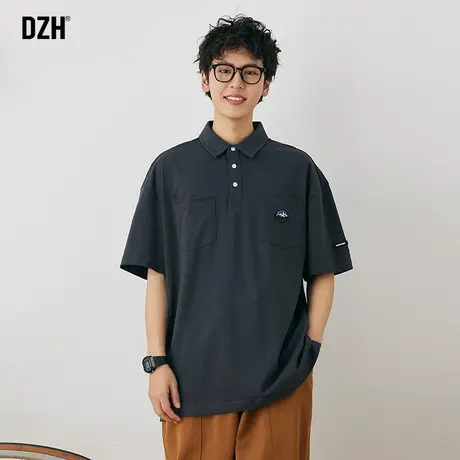 男士轻熟半袖POLO衫男短袖高级感夏季休闲上衣2023年新款刺绣t恤商品大图