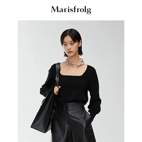 Marisfrolg/玛丝菲尔女装秋季新款专柜同款毛针织衫商品大图