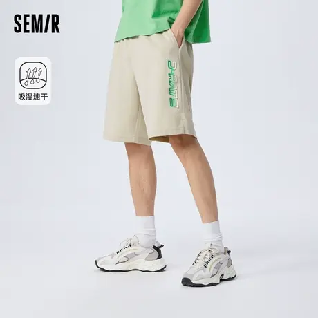 森马短裤男夏季刺绣oversize吸湿速干日常简约时尚休闲五分中裤潮图片