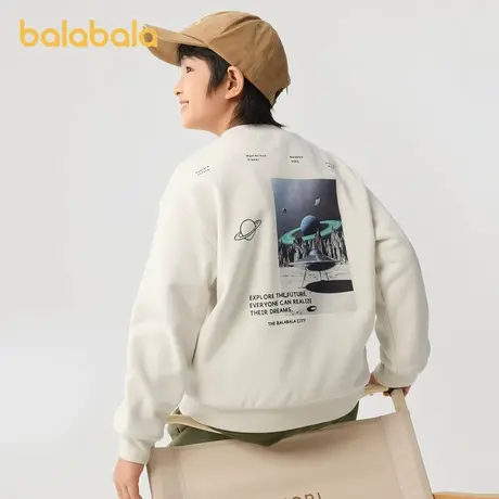 巴拉巴拉童装儿童卫衣男童秋冬中大童中领套头上衣洋气时尚印花潮商品大图