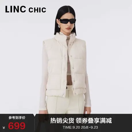 LINCCHIC金羽杰轻薄羽绒马甲女23年秋季新款潮酷造型感Y23805059Y商品大图