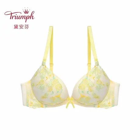 Triumph/黛安芬聚拢提升内衣女多巴胺配色蕾丝文胸E003966商品大图