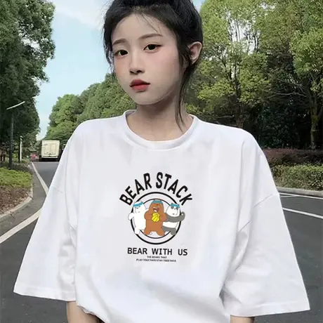 美式水洗重工短袖t恤男夏季潮牌ins复古重磅体恤设计感小众半截袖商品大图