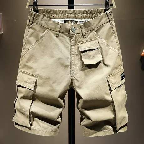 夏天潮牌工装短裤男宽松百搭时尚五分裤子男韩版潮流中裤男马裤潮图片