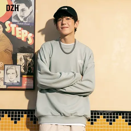 男士潮牌卫衣男秋季圆领衣服2024新款秋装上衣男款情侣装外套男装商品大图