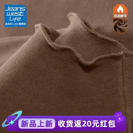 真维斯LIFE德绒半高领打底衫女2023新款修身显瘦秋冬洋气减龄上衣商品大图