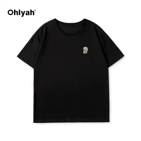 Ohlyah春夏新款本命年龙年衣服舒适宽松纯棉短袖t恤男女同款新年商品大图