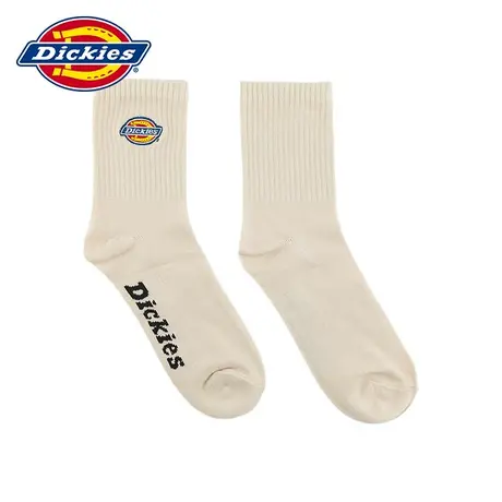 Dickies 24春夏新款男女情侣纯色logo袜子三双装图片