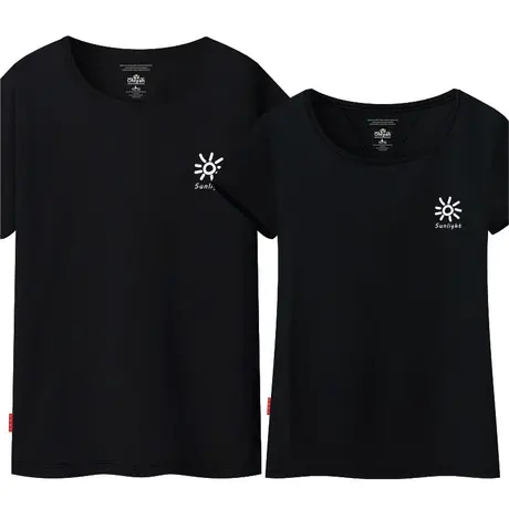 Ohlyah情侣装夏棉短袖男女士T半袖体恤衫修身休闲韩版时尚上衣潮商品大图