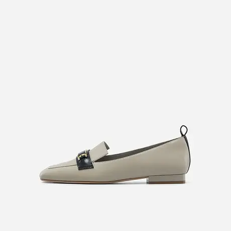 Nine West/玖熙2023年春夏新款乐福鞋女小牛皮深口平底女鞋单鞋图片