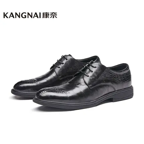 康奈男鞋商场同款时尚德比鞋子11115110男士真皮办公商务正装皮鞋商品大图