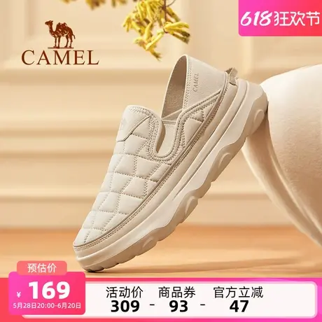 骆驼女鞋2025春季新款运动鞋女款妈妈鞋软底舒适加绒棉鞋子健步鞋商品大图