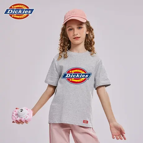 Dickies童装女童短袖t恤夏季儿童2025新款纯棉半袖男童美式体恤A商品大图