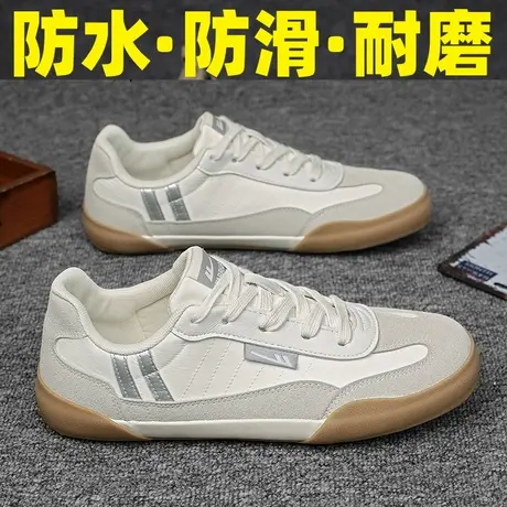 回力帆布男鞋夏季牛筋底耐磨工作布鞋透气防臭莱卡布休闲德训板鞋商品大图