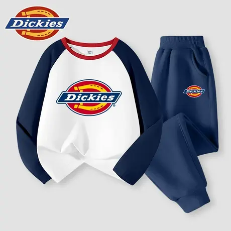 Dickies童装男童秋装套装2025新款男孩插肩袖T恤儿童休闲卫裤潮A商品大图