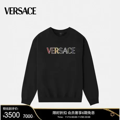 【甄选折扣】VERSACE/范思哲 男士字母运动衫圆领卫衣图片