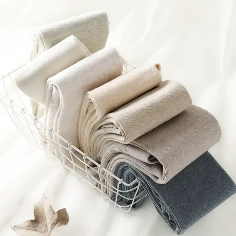 日系棉竖条纹薄绒连裤袜磨毛打底裤女外穿冬季压力塑形连袜春秋款商品大图