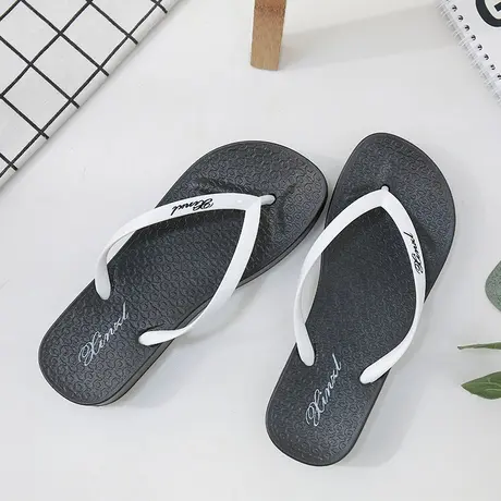 夏季人字拖女士时尚拖鞋女2024新款外穿凉拖夹脚拖鞋厚底沙滩鞋图片