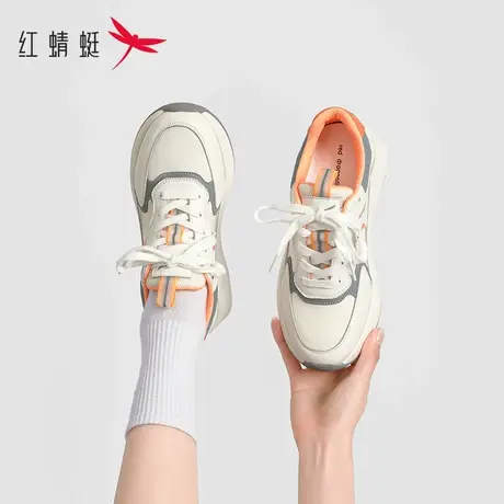 红蜻蜓运动鞋女款春夏女鞋2023新款冬季妈妈鞋软底轻便女士跑步鞋商品大图