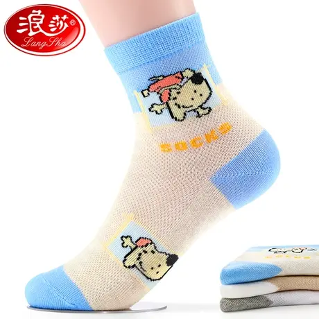 儿童袜子全棉软纯棉夏季薄款防臭中筒小孩中大童学生男童袜子春秋图片