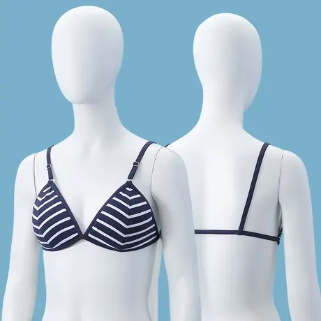 无钢圈三角杯内衣后背一根带文胸美背不勒莫代尔薄款夏图片