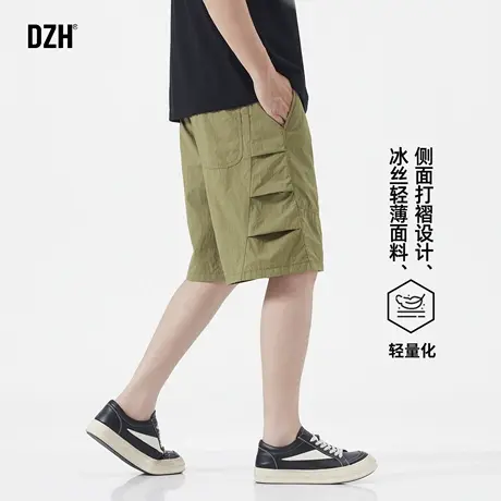 男士轻薄短裤夏外穿大裤衩薄款裤子速干裤卡其色五分裤半裤沙滩裤商品大图