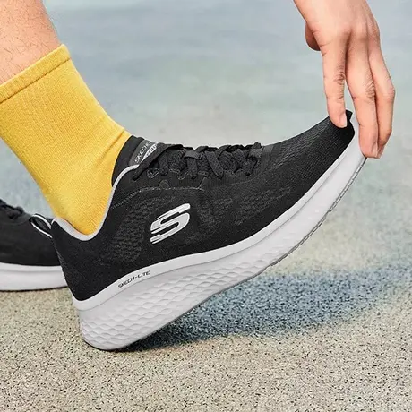 Skechers斯凯奇2025夏新款男跑步鞋厚底增高休闲运动鞋透气健步鞋商品大图