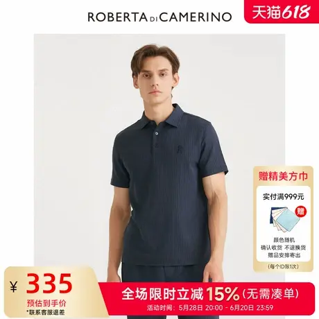 [时尚都市]ROBERTA诺贝达男装男士短袖POLO衫夏季新款短袖T恤男商品大图