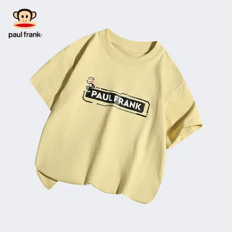 大嘴猴儿童T恤2024夏季款短袖宽松字母印花透气男女童衣服上衣潮商品大图