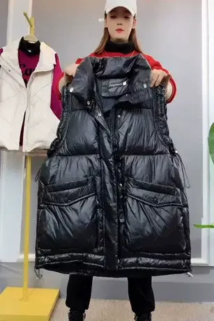 羽绒棉马甲女2023新款韩版宽松马夹背心外穿春秋坎肩外套时尚秋冬商品大图