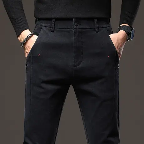 秋冬季弹力商务休闲裤男士冬裤男款2024新款中年爸爸装西裤男裤子商品大图