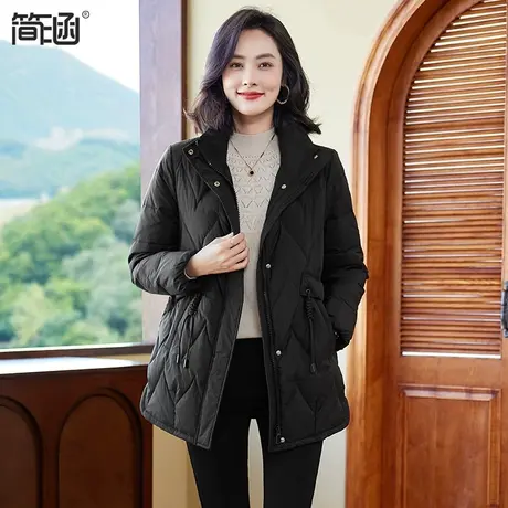 羽绒服冬季女2023新款遮肉显瘦小个子中长款保暖外套商品大图