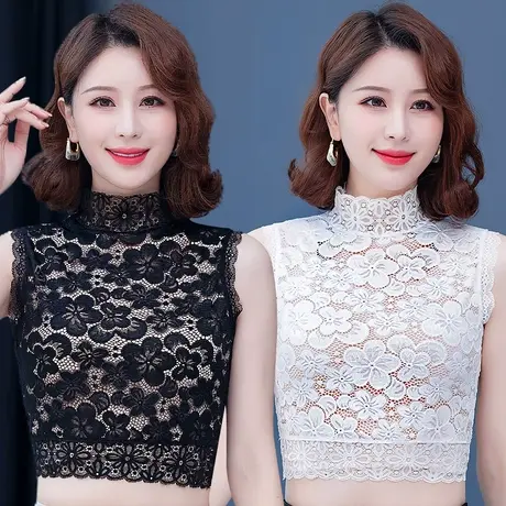 2022秋冬新款时尚打底衫新款性感洋气网纱小衫显瘦内搭上衣打底衫图片