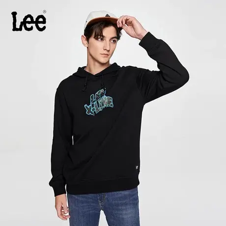 LeeXLINE23秋冬新品舒适版Logo多色连帽男长袖卫衣LMT0070974XH图片