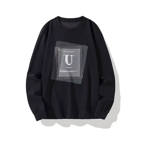 秋季圆领男士卫衣宽松休闲韩版长袖上衣服2021年新款潮流打底衫男商品大图