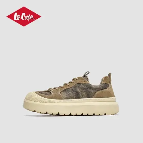 Lee Cooper2025春季新款板鞋男复古潮鞋厚底增高运动休闲潮牌男鞋商品大图