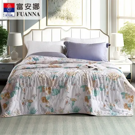 富安娜【门店提发】舒柔清爽抗菌夏被-花间呢语商品大图