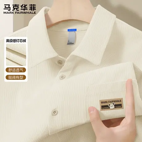 马克华菲灯芯绒外套男士长袖衬衫秋季2025新款小众设计感上衣男X图片
