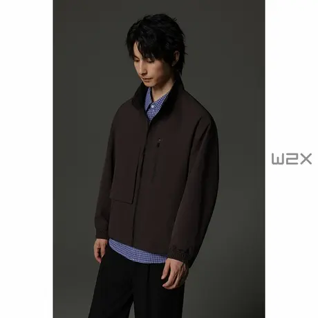 w2x2025春秋季新款立领户外夹克男设计感百搭休闲外套青年上衣潮商品大图