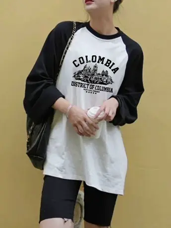 仿棉长袖t恤女2023新款欧货女装春秋冬季内搭打底衫洋气减龄上衣商品大图